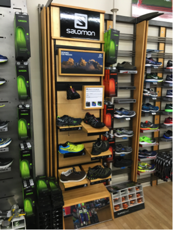 Your Brand Salomon Platinum Wall Retail Display