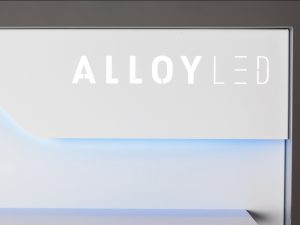 Alloy LED Laser Cut Logo Header