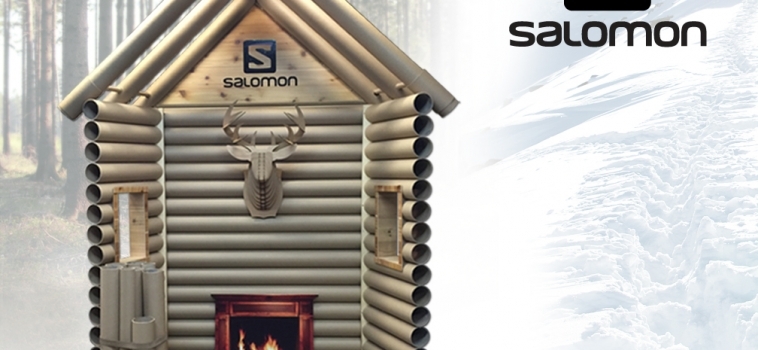 Salomon Epic Mountain Gear Cabin Window Display